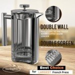 SterlingPro 1.75L Double Walled French Press Coffee Maker