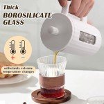 Large 34oz White French Press Coffee & Tea Maker