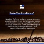 Sapphire Coffee Colombian Whole Bean Arabica, Medium Roast
