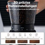 Ollygrin Electric Burr Coffee Grinder with 30 Settings