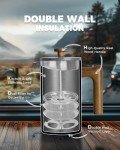 Poliviár 34oz French Press with Wooden Handle