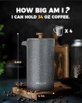 Poliviár 34oz French Press with Wooden Handle