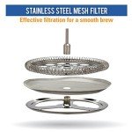 MIRA 34 oz Insulated Stainless Steel French Press