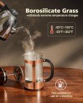 BAYKA 34oz French Press Coffee Maker - Copper