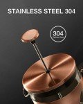 BAYKA 34oz French Press Coffee Maker - Copper