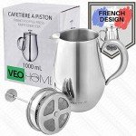 VeoHome 1L Unbreakable Piston Coffee Maker