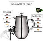 VeoHome 1L Unbreakable Piston Coffee Maker