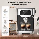 LERTIN 20 Bar Espresso Machine with Auto Frother