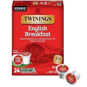 Twinings English Breakfast Black Tea K-Cups, 24 Count