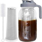64oz Cold Brew Coffee Maker with Stainless Steel Filter