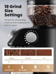 SHARDOR Electric Burr Coffee Grinder with 18 Settings