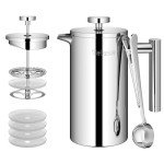 Velaze 34oz Double Wall French Press Coffee Maker