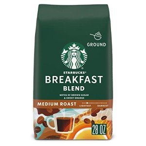 Starbucks Breakfast Blend Medium Roast Ground Coffee 28 oz