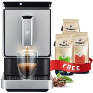 Tchibo Espresso Machine Bundle with Grinder & Coffee