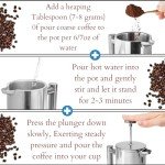 Mixpresso 27 Oz Stainless Steel French Press