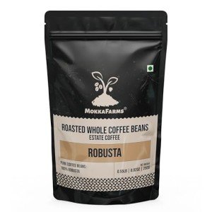MokkaFarms 250g Whole Roasted Robusta Coffee Beans