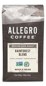 Allegro Rainforest Blend Whole Bean Coffee 12 oz