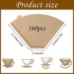 160 Count Unbleached #4 Cone Coffee Filters
