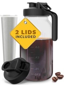 Cold Brew Coffee Maker with Mason Jar 1.8L