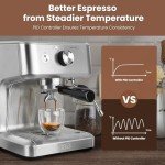 Gevi EzBru Barista Espresso Machine with Milk Frother