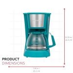 Holstein 5-Cup Drip Coffee Maker with Carafe