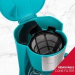 Holstein 5-Cup Drip Coffee Maker with Carafe