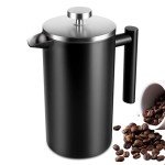 SZHETEFU 100 ml French Press – Insulated Stainless Steel