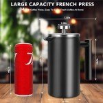 SZHETEFU 100 ml French Press – Insulated Stainless Steel