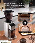 Electric Conical Burr Coffee Grinder with Touchscreen