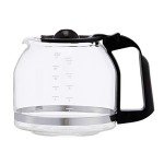 12-Cup Coffee Maker with Reusable Filter, Black & Stainless Steel