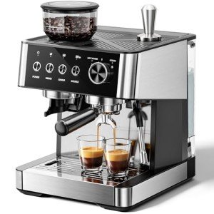 Kismile 20 Bar Espresso Machine with Grinder