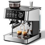 Kismile 20 Bar Espresso Machine with Grinder