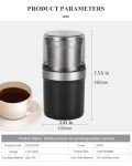 Adjustable Electric Coffee Grinder with Steel Bowl