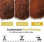 Adjustable Electric Coffee Grinder with Steel Bowl