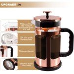 French Press Coffee & Tea Maker – 1000ml Rose Gold