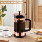 French Press Coffee & Tea Maker – 1000ml Rose Gold