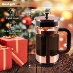 French Press Coffee & Tea Maker – 1000ml Rose Gold