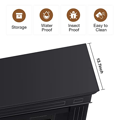 Cowsar 44" Electric Fireplace with Wooden Mantel