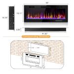 LEMBERI 50" Recessed Electric Fireplace with Remote