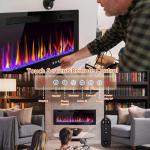 LEMBERI 50" Recessed Electric Fireplace with Remote
