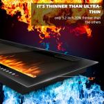 LEMBERI 50" Recessed Electric Fireplace with Remote