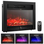 Electric Fireplace Insert with Remote Control and Timer