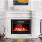 Electric Fireplace Insert with Remote Control and Timer