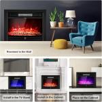 Electric Fireplace Insert with Remote Control and Timer