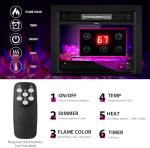 Electric Fireplace Insert with Remote Control and Timer