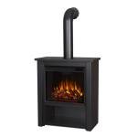 Real Flame Black Hollis Electric Fireplace with Remote
