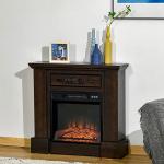 HOMCOM 32" Electric Fireplace with Remote Control