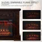 HOMCOM 32" Electric Fireplace with Remote Control