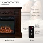 HOMCOM 32" Electric Fireplace with Remote Control