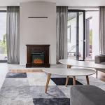 HOMCOM 32" Electric Fireplace with Remote Control